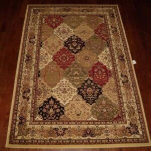 safavieh lyndhurst collection 2’3″ x 12′ multi / ivory lnh221a traditional oriental non-shedding living room bedroom runner rug