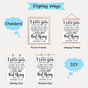 CHDITB Unframed Family Romantic Art Painting Marriage Newlyweds Poster Inspirational Lettering Print,Set of 1（12" x16" ） Canvas Couple Bedroom Wall Art Decor,Great Lovers Gift for Girls
