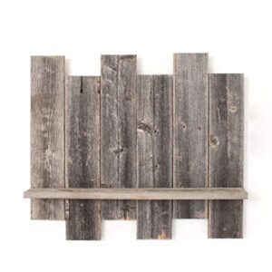 BarnwoodUSA | Farmhouse Staggered Wall Shelf - 100% Up-cycled Reclaimed Wood