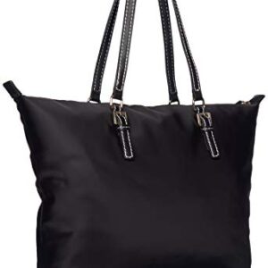 Tommy Hilfiger Women's Julia Tote Bag, Black Nylon