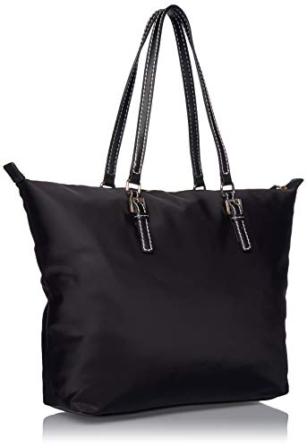 Tommy Hilfiger Women's Julia Tote Bag, Black Nylon