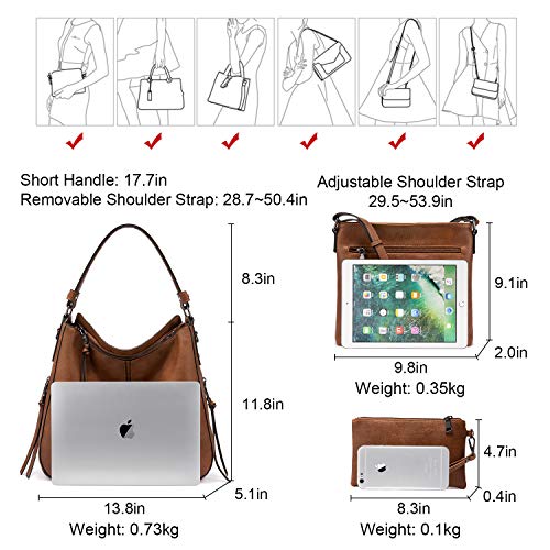 Realer Hobo Handbags Bags Purses for Women Leather Purses and Handbags Pocketbooks Large Crossbody Shoulder Tote Bags