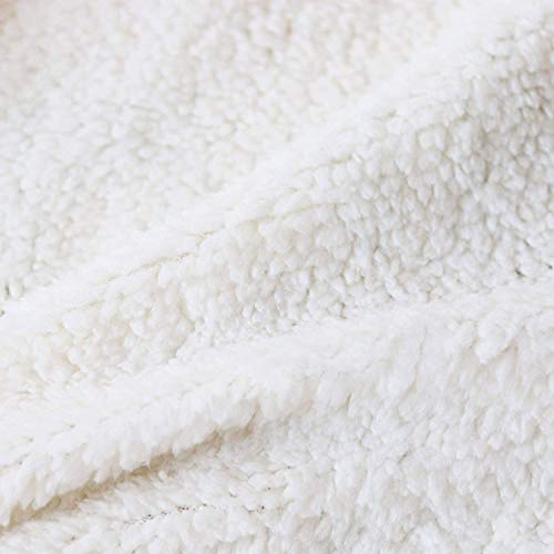 BlessLiving Schnauzer Blanket Soft Sherpa Blanket Throw Fleece Blanket Super Soft Cozy Warm Puppy Dog Throw Blanket for Couch Chair Bed Sofa Office Cute Schnauzer Gifts (Throw, 50 x 60 Inches)