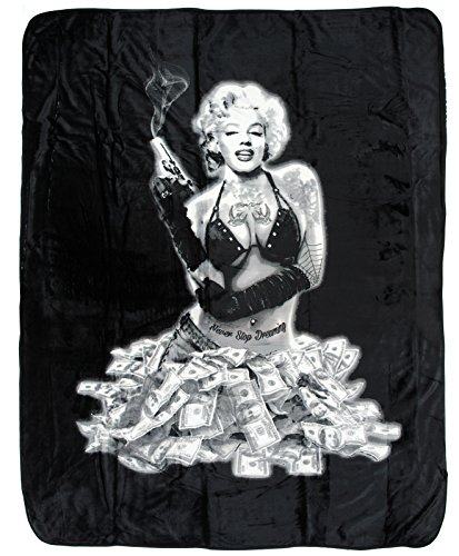 Marilyn Monroe Money Shot Sherpa 50"X60" Blanket