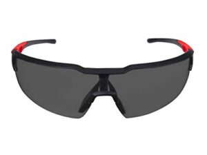 milwaukee anti-fog safety glasses tinted lens black/red frame 1 pc. – case of: 1;