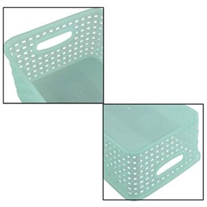 Obston Classroom Plastic Storage Baskets for Organizing, Set of 6