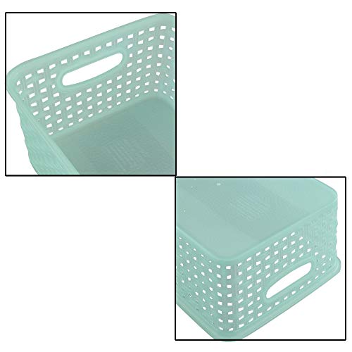 Obston Classroom Plastic Storage Baskets for Organizing, Set of 6