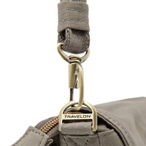 Travelon Anti-Theft Courier Saddle Crossbody, Stone, One Size