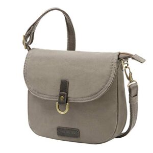 Travelon Anti-Theft Courier Saddle Crossbody, Stone, One Size