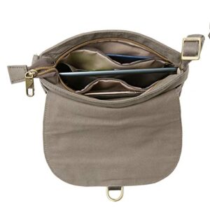 Travelon Anti-Theft Courier Saddle Crossbody, Stone, One Size