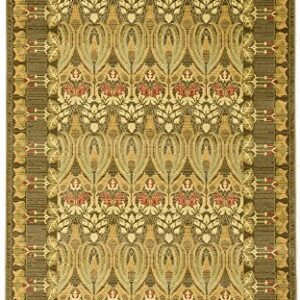 Unique Loom Edinburgh Collection Classic Oriental Traditional French Country Inspired Border Design Area Rug, 5 x 8 ft, Brown/Beige