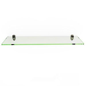 fab glass and mirror s-12x21recchbr rectangle glass shelf, 12″ x 21″, clear
