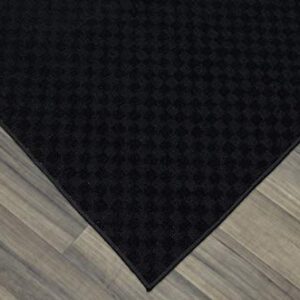 Garland Rug Medallion Area Rug, 9-Feet by 12-Feet, Black