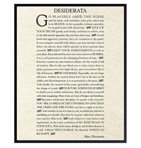 desiderata poem wall art print – max erhman – unframed typography – makes a great gift for home decor – inspirational and motivational – ready to frame (8×10) photo