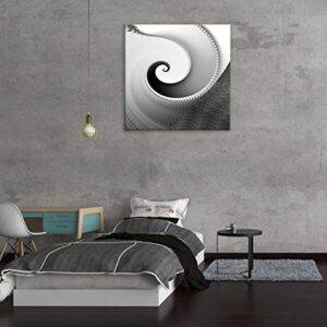 Modern Abstract Wall Art Decor Gray Black and White Artwork Canvas Painting Prints Pictures Home Decor for Living Room Dining Room Bedroom