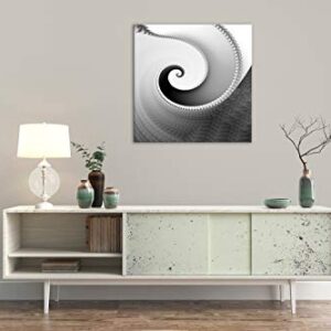 Modern Abstract Wall Art Decor Gray Black and White Artwork Canvas Painting Prints Pictures Home Decor for Living Room Dining Room Bedroom