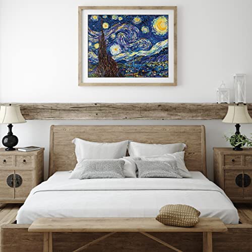 DIAMOND DOTZ Starry Night Van Gogh Diamond Painting Kit 20" x 16" Full Drill