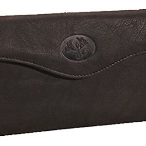 Buxton Women Wallet Heiress Organizer Clutch 4 Colors Clutch-Black-Black