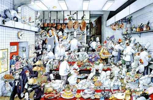 Kitchen Poster By De Roger Blachon. Size: 12 1/2" X 17 1/2"