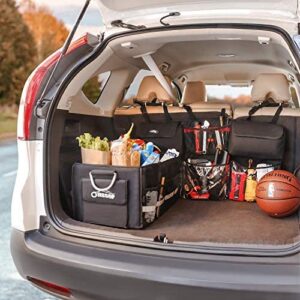 Oasser Back Seat Trunk Organizer Hanging Car Organizer Trunk Foldable Cargo Storage with 6 Large Pockets 3 Adjustable Straps