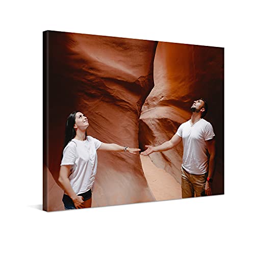 Photo.Gifts - Custom Canvas Prints with Your Photo 10"x8" - Customize with Your Own Picture & Text - Personalized Photo on Canvas Print Wall Art - Photo Canvas Print Stretched on Wooden Frame