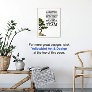 Team Office Wall Art Decor- Unique Motivational Gift for Boss, Manager - UNFRAMED Photo 8X10 - Inspirational Teamwork Quote Print