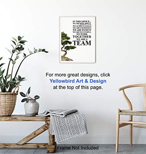 Team Office Wall Art Decor- Unique Motivational Gift for Boss, Manager - UNFRAMED Photo 8X10 - Inspirational Teamwork Quote Print