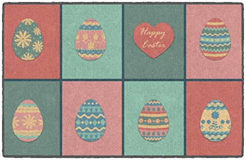 Brumlow Mills Pastel Easter Print Indoor or Outdoor Area Rug for Living Room, Dining, Kitchen Rug, Bedroom or Doorway Mat, 2'6" x 3'10"