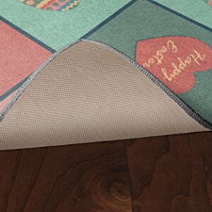 Brumlow Mills Pastel Easter Print Indoor or Outdoor Area Rug for Living Room, Dining, Kitchen Rug, Bedroom or Doorway Mat, 2'6" x 3'10"