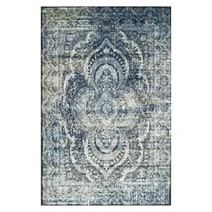 SUPERIOR Salford Moroccan Pattern Indoor 8' x 10' Area Rug for Living - Dining Room, Bedroom, Kitchen, Under Table, Elegant, Soft Durable Rugs for Home and Office, On Tile & Carpet, Taupe