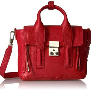 3.1 Phillip Lim Pashli Mini Satchel , red-nickel , One Size