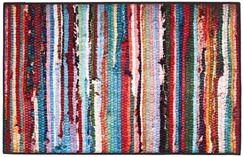 Brumlow Mills Multi-Color Rags Printed Home Décor Area Rug for Living Room, Kitchen Mat, Bedroom, Office or Entryway Rug, 2'6" x 3'10"