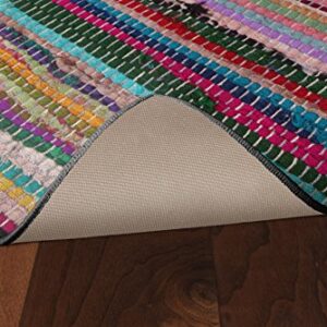 Brumlow Mills Multi-Color Rags Printed Home Décor Area Rug for Living Room, Kitchen Mat, Bedroom, Office or Entryway Rug, 2'6" x 3'10"