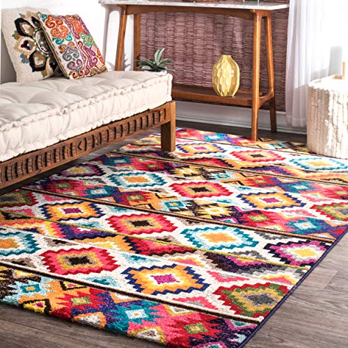 nuLOOM Ritzy Contemporary Retro Area Rug, 3' x 5', Multi