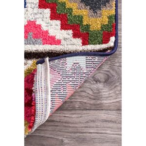 nuLOOM Ritzy Contemporary Retro Area Rug, 3' x 5', Multi