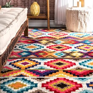 nuLOOM Ritzy Contemporary Retro Area Rug, 3' x 5', Multi