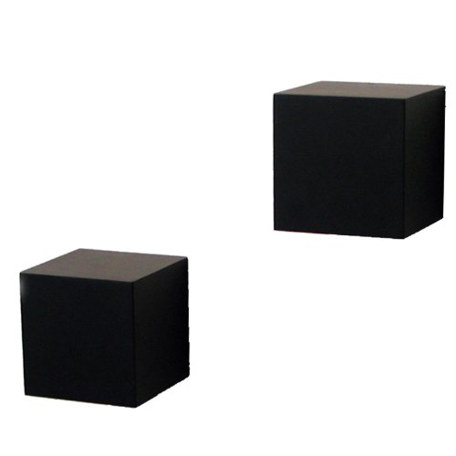 Knape & Vogt Vogt 0129-5Bk2 Decorative Wall Cube Shelf Kit 5 in L X 5 in W, 5" 5" W, Black