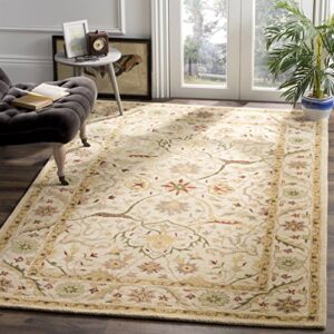 safavieh antiquity collection 2′ x 3′ ivory at14a handmade traditional oriental premium wool accent rug