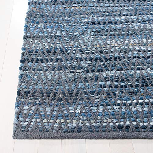 SAFAVIEH Montauk Collection 3' x 5' Blue MTK415L Handmade Area Rug