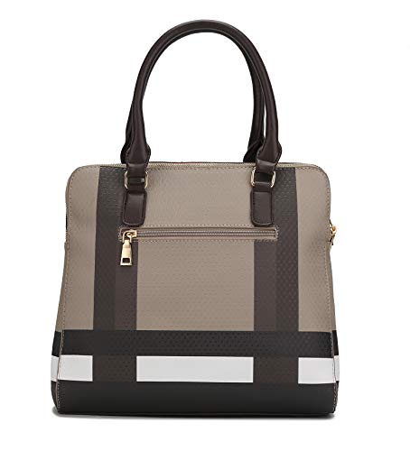 MKF Crossbody Tote Bag for Women - Handbag Purse Shoulder Strap - Top Handle Lady Satchel PU Leather Pocketbook Burgundy