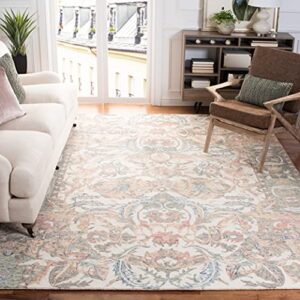 safavieh micro-loop collection 4′ x 6′ ivory/blue mlp901m handmade premium wool area rug
