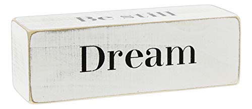 The Bridge Collection Four-Sided Inspirational Wood Block Sign, 6" ('Dream')