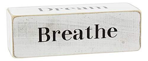 The Bridge Collection Four-Sided Inspirational Wood Block Sign, 6" ('Dream')