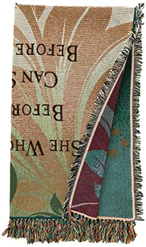 African American Expressions - She Who Kneels Tapestry Throw (100% Cotton, 4' x 5') TH-22