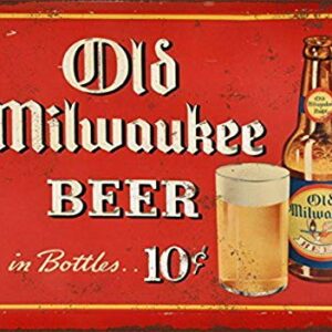 Houseuse 1937 Old Milwaukee Beer Vintage Look Reproduction Metal Tin Sign 8X12 Inches