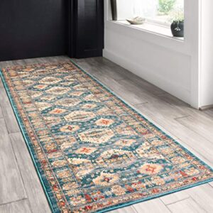 Loloi II Isadora Collection ISA-06 Lagoon/Multi, Transitional 8'-0" x 10'-0" Area Rug