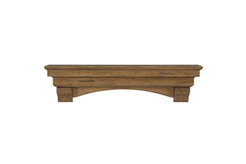 Pearl Mantels 497-60-10 Celeste Mantel Shelf, 60-Inch, Dune Finish