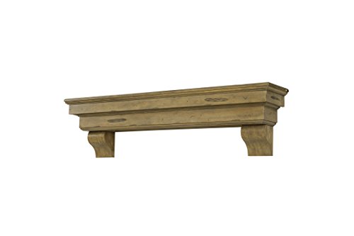 Pearl Mantels 497-60-10 Celeste Mantel Shelf, 60-Inch, Dune Finish