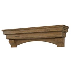 Pearl Mantels 497-60-10 Celeste Mantel Shelf, 60-Inch, Dune Finish