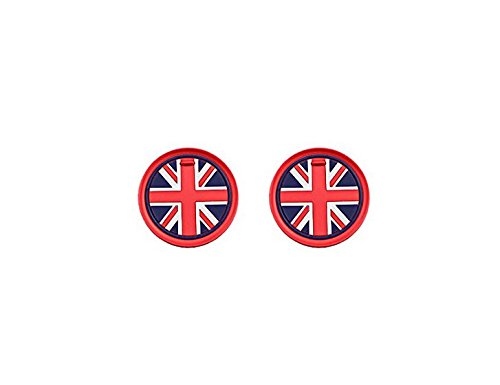 VCiiC (2 73mm Red Union Jack UK Flag Style Soft Silicone Cup Holder Coasters for Mini Cooper R55 R56 R57 R58 R59 Front Cup Holders